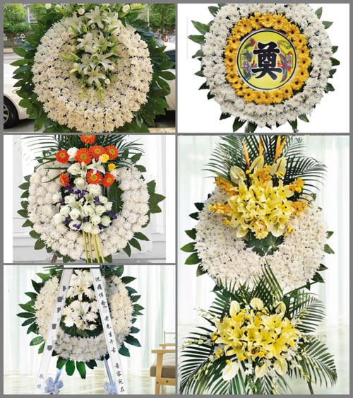 四川成都金堂县平桥乡大禹村花圈速递